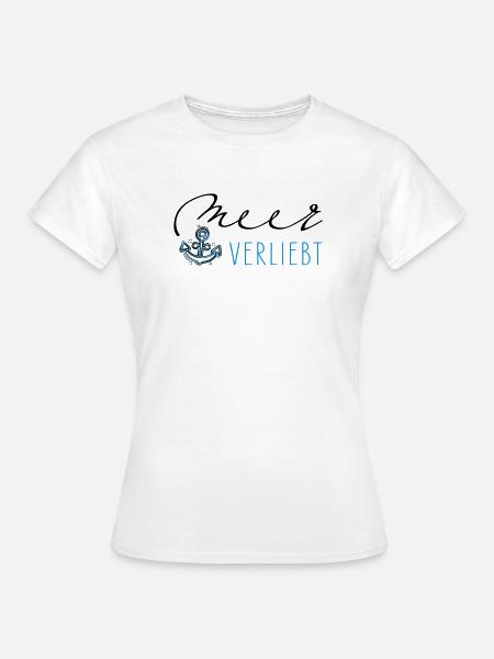 Meer verliebt - Frauen T-Shirt - Weiß