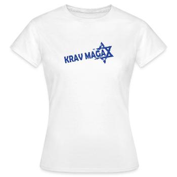 Krav Maga Étoile de David - T-shirt Femme - blanc - Devant - AI Model Female 172 dark (172cm)