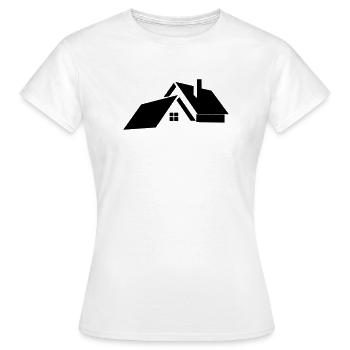 Logo pour la maison ou la maison - T-shirt Femme - blanc - Devant - AI Model Female 172 dark (172cm)