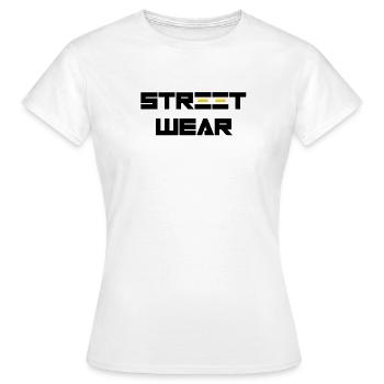 Street Wear - T-shirt Femme - blanc - Devant - AI Model Female 172 dark (172cm)