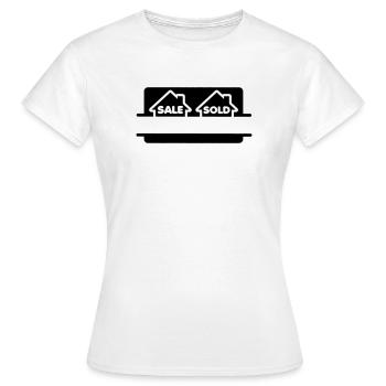 Sales sold - Women's T-Shirt - white - Front - AI Model Female 172 dark (172cm)