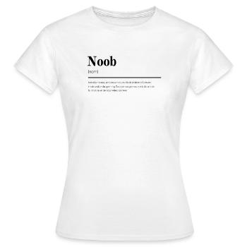 Définition humoristique du Noob' Gamer - T-shirt Femme - blanc - Devant - AI Model Female 172 dark (172cm)