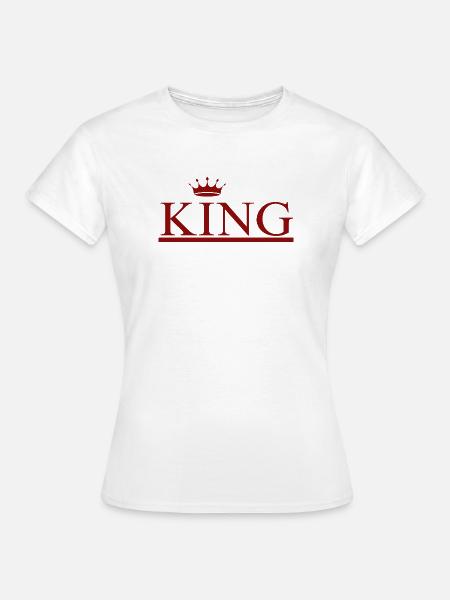 KING - Frauen T-Shirt - Weiß
