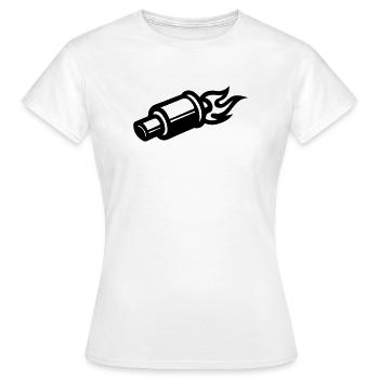 Réglage des symboles d'échappement - T-shirt Femme - blanc - Devant - AI Model Female 172 dark (172cm)
