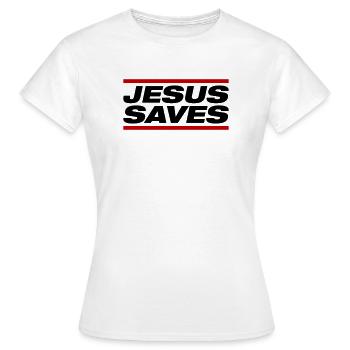 Jésus sauve - T-shirt Femme - blanc - Devant - AI Model Female 172 dark (172cm)