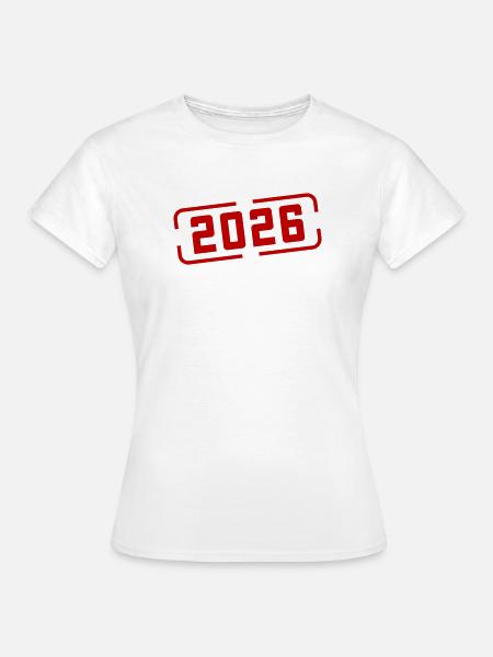 2026 Stempel - Frauen T-Shirt - Weiß