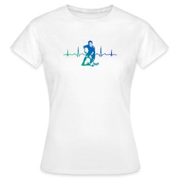 Floorball Stil für jeden Anlass - Frauen T-Shirt - Weiß - Vorne - AI Model Female 172 dark (172cm)