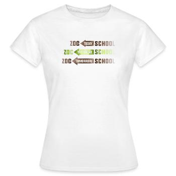 Safari Afrika savanne zoo schule tierpark - Frauen T-Shirt - Weiß - Vorne - AI Model Female 172 dark (172cm)
