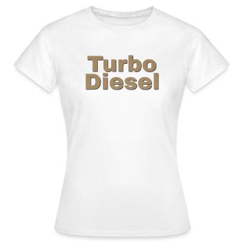 Turbo Diesel - T-shirt Femme - blanc - Devant - AI Model Female 172 dark (172cm)
