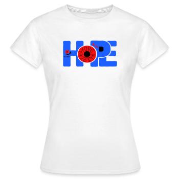 Hope Hoffnung - Women's T-Shirt - white - Front - AI Model Female 172 dark (172cm)