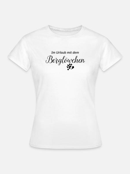 Löwchen: Im Urlaub mit dem Berglöwchen - Frauen T-Shirt - Weiß