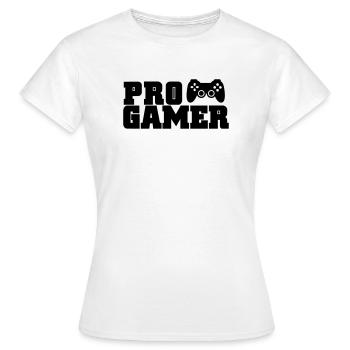 pro gamer - T-shirt Femme - blanc - Devant - AI Model Female 172 dark (172cm)