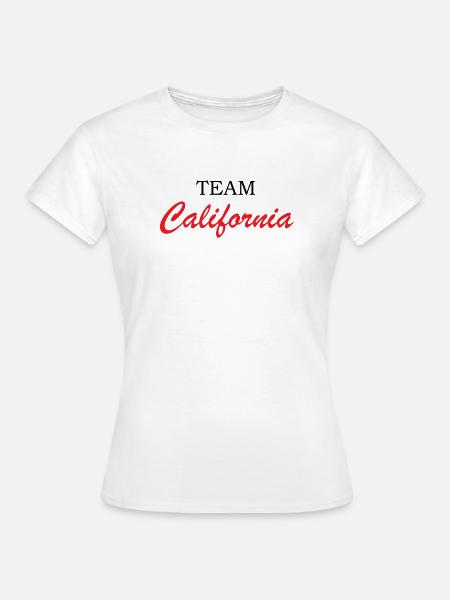 California Script Rot - Frauen T-Shirt - Weiß