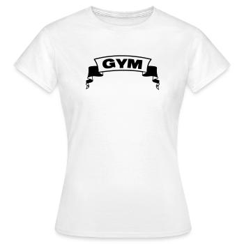 Bannière de gym gym - T-shirt Femme - blanc - Devant - AI Model Female 172 dark (172cm)