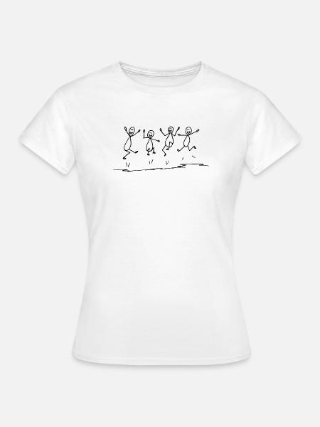 Begeisternd - Lebensfreude, die ansteckt - Frauen T-Shirt - Weiß
