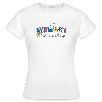 Memory nice was the time - Women's T-Shirt - white - Front - AI Model Female 172 dark (172cm)
