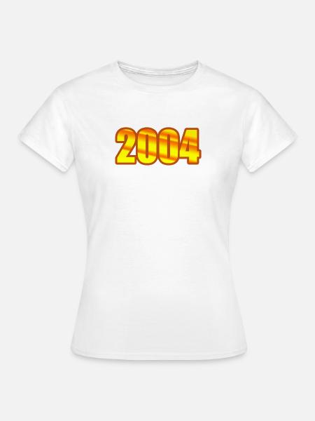 Jahreszahl 2004 - Frauen T-Shirt - Weiß