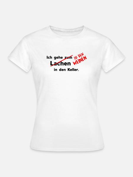 In den Keller - Frauen T-Shirt - Weiß