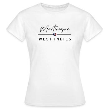Martinique - France - West Indies - Caribbean - Women's T-Shirt - white - Front - AI Model Female 172 dark (172cm)