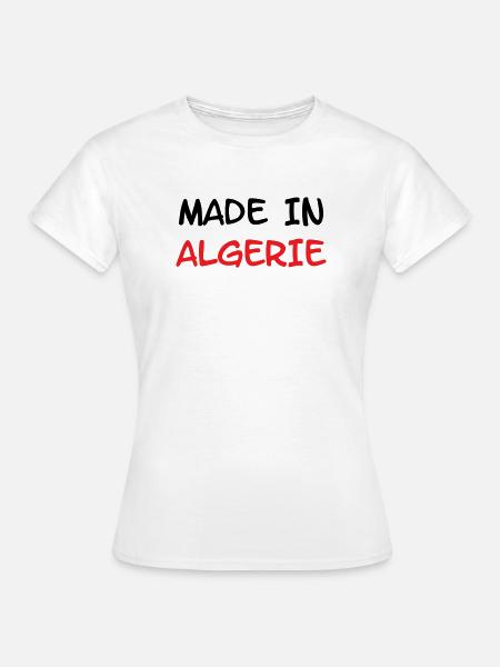Hergestellt in Algerien - Frauen T-Shirt - Weiß