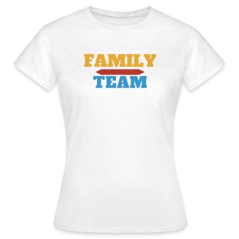 Family Team - Matching Familie - Frauen T-Shirt - Weiß - Vorne - AI Model Female 172 dark (172cm)