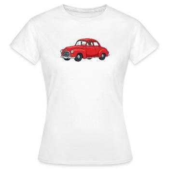 Red retro car - Women's T-Shirt - white - Front - AI Model Female 172 dark (172cm)