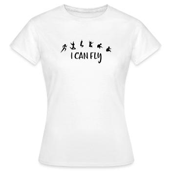 Saut en longueur - T-shirt Femme - blanc - Devant - AI Model Female 172 dark (172cm)