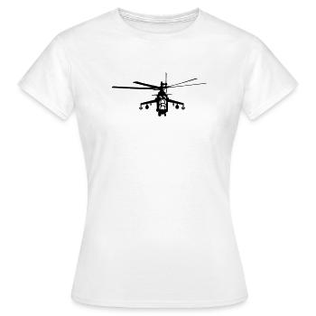 Helicopter Mi-24 - Women's T-Shirt - white - Front - AI Model Female 172 dark (172cm)