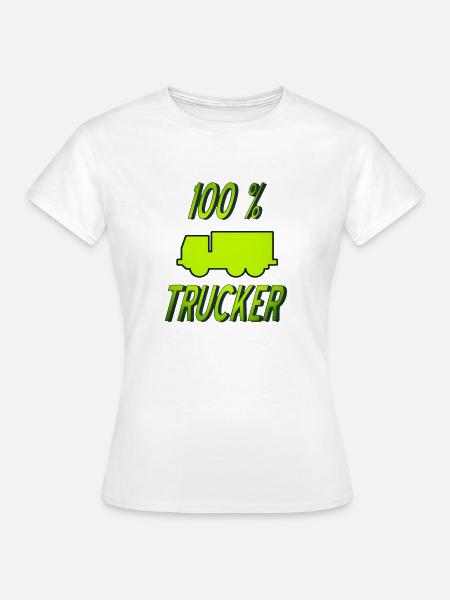 Trucker - Frauen T-Shirt - Weiß