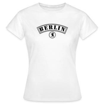 Berlin avec ours - T-shirt Femme - blanc - Devant - AI Model Female 172 dark (172cm)