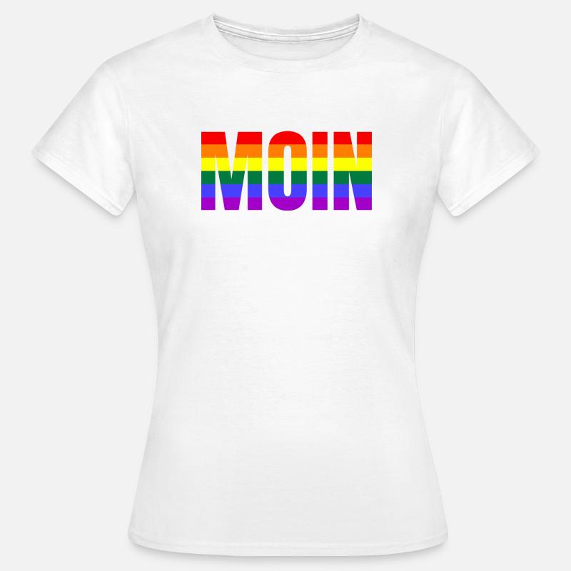 MOIN RAINBOW - Women's T-Shirt - white