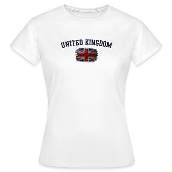 United kingdom flag - Women's T-Shirt - white - Front - AI Model Female 172 dark (172cm)
