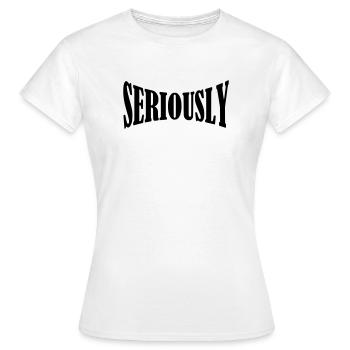 chemise sérieuse - T-shirt Femme - blanc - Devant - AI Model Female 172 dark (172cm)