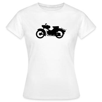 Simson Sparrow Silhouette - T-shirt Femme - blanc - Devant - AI Model Female 172 dark (172cm)