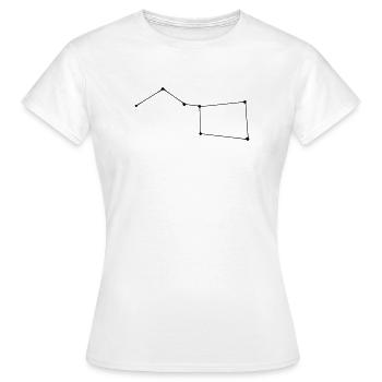 Sternenbild Grosser Wagen - Frauen T-Shirt - Weiß - Vorne - AI Model Female 172 dark (172cm)