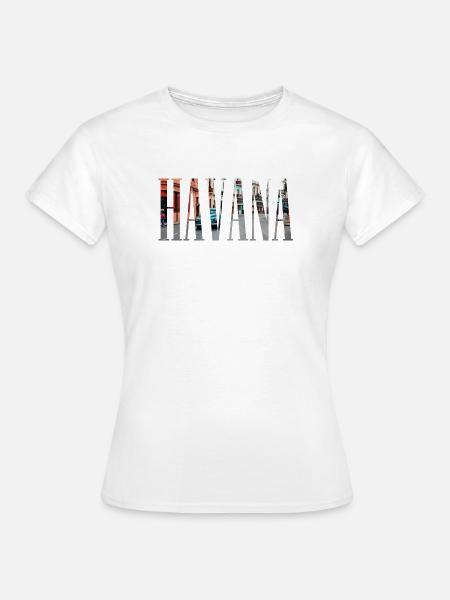 Havana | Havanna | Kuba | Cuba | Urlaub | Oldtimer - Frauen T-Shirt - Weiß
