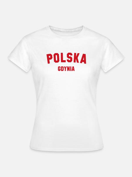 GDYNIA Polska Polen - Frauen T-Shirt - Weiß