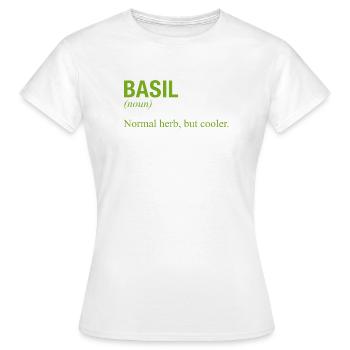 BASILIC Basilikum - T-shirt Femme - blanc - Devant - AI Model Female 172 dark (172cm)