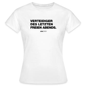 Verteidiger (JGA - Jungesellenabschied) - Frauen T-Shirt - Weiß - Vorne - AI Model Female 172 dark (172cm)