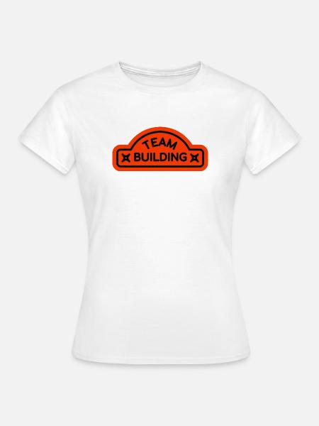Teambuilding-Logodesign - Frauen T-Shirt - Weiß