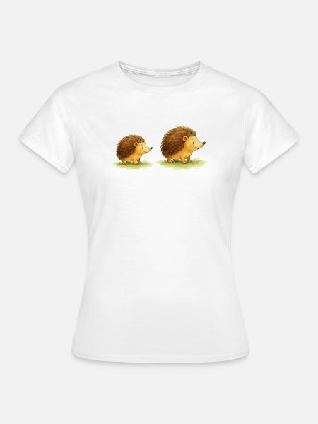 Niedliche Igel für Kinderkleidung - Frauen T-Shirt - Weiß