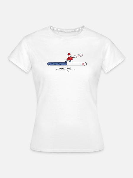 Christmas Loading - Frauen T-Shirt - Weiß