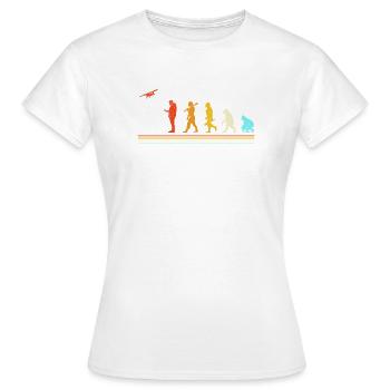 Avion modèle modèle - T-shirt Femme - blanc - Devant - AI Model Female 172 dark (172cm)