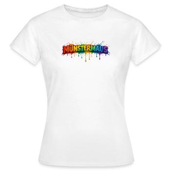 MünsterMaus Colour Splash - Women's T-Shirt - white - Front - AI Model Female 172 dark (172cm)