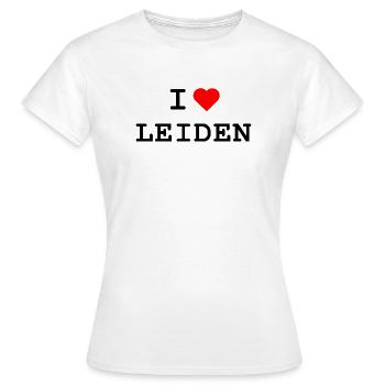 Ich liebe Leiden - I love Leiden - Frauen T-Shirt - Weiß - Vorne - AI Model Female 172 dark (172cm)