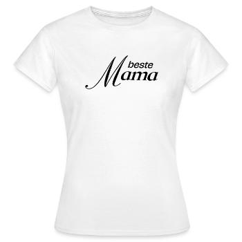 Beste Mama - Frauen T-Shirt - Weiß - Vorne - AI Model Female 172 dark (172cm)