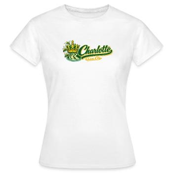 Charlotte Queen City Retro Vintage Design - Women's T-Shirt - white - Front - AI Model Female 172 dark (172cm)