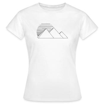Pyramids - Women's T-Shirt - white - Front - AI Model Female 172 dark (172cm)
