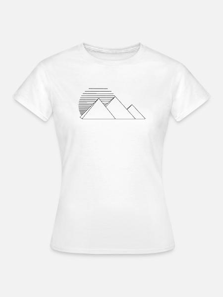 Pyramiden - Frauen T-Shirt - Weiß