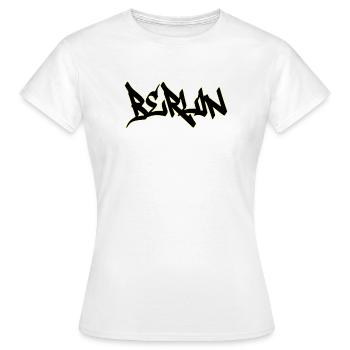 Berlin Graffiti - Frauen T-Shirt - Weiß - Vorne - AI Model Female 172 dark (172cm)